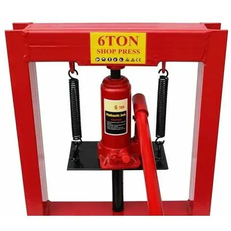 Varan Motors - NESP-06 Presse D'atelier Hydraulique, 6 Tonnes Avec Piston - Rouge 3 Varan Motors - NESP-06 Presse D'atelier Hydraulique, 6 Tonnes Avec Piston - Rouge – Image 3