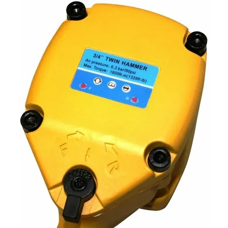 Varan Motors - SPT-10410 Clé à Chocs Pneumatique 3/4'' 1800Nm, Visseuse Déboulonneuse Pneumatique - Jaune 2 Varan Motors - SPT-10410 Clé à Chocs Pneumatique 3/4'' 1800Nm, Visseuse Déboulonneuse Pneumatique - Jaune – Image 2