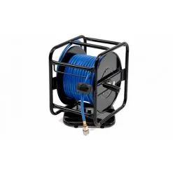 Varan Motors - Var-AHR-01 Dévidoir - Enrouleur De Tuyau Pneumatique Portable En Acier 30m 12bar Rotation à 360° - Bleu -VARAN MOTORS Soldes Magasin 11755825 4
