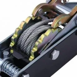 Varan Motors - YY-4TB2-2019 Tire-fort, Tire-câble Manuel, Treuil De Halage à Levier 4000Kg Double Cliquet + 2m De Cable ø 5.5mm - Gris -VARAN MOTORS Soldes Magasin 11781856 4