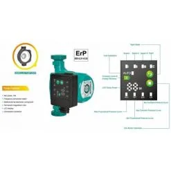 Varan Motors - STAR25-6A Circulateur électronique De Chauffage Haut Rendement 25-60/180 EEI<=0.23 5-45W - Vert -VARAN MOTORS Soldes Magasin 1215082 4