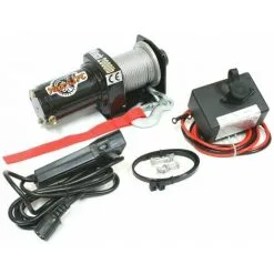 Varan Motors - Var-p2000-1a Treuil électrique 12V 907Kg / 1814Kg 700W, Treuil à Câble Longueur 15m Ø4mm - Noir