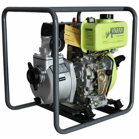 Varan Motors - 92705 Pompe à Eau Thermique Diesel 2'' 211cc 4CV, 36m³/h, 26m Hauteur D'eau - Gris 2 Varan Motors - 92705 Pompe à Eau Thermique Diesel 2'' 211cc 4CV, 36m³/h, 26m Hauteur D'eau - Gris – Image 2