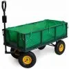 Varan Motors - TC1840A Chariot De Jardin, Remorque à Main, Avec Bâche, Cotés Amovibles, Max 350Kg - Vert 6 Varan Motors - TC1840A Chariot De Jardin, Remorque à Main, Avec Bâche, Cotés Amovibles, Max 350Kg - Vert -VARAN MOTORS Soldes Magasin 138771 1
