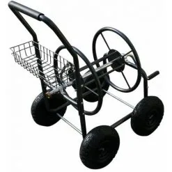 Varan Motors - TC471 Dévidoir, Chariot Enrouleur De Tuyau D'arrosage, Max 90mètres - Noir -VARAN MOTORS Soldes Magasin 138804 3