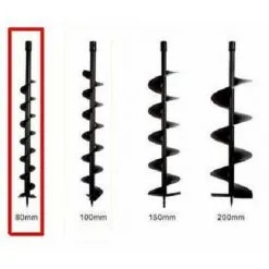 Varan Motors - Tt-aug80 Foret Pour Tarière Thermique, 80cm De Long Et 80mm De Diamètre - Noir 5 Varan Motors - Tt-aug80 Foret Pour Tarière Thermique, 80cm De Long Et 80mm De Diamètre - Noir -VARAN MOTORS Soldes Magasin 138821 3