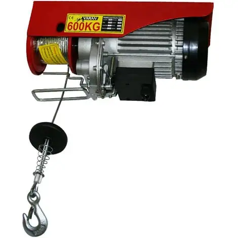 Varan Motors - Var-PA600M Treuil Palan électrique 230V 300 / 600KG 1200W Avec Télécommande - Rouge 5 Varan Motors - Var-PA600M Treuil Palan électrique 230V 300 / 600KG 1200W Avec Télécommande - Rouge – Image 5