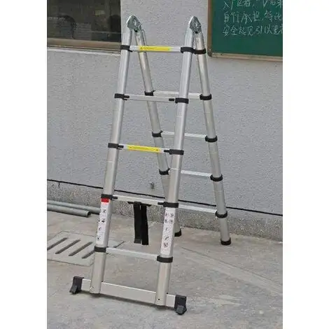 Varan Motors - DLT705B Echelle Télescopique Multi-fonctions En Alu De 3.2m, 10 échelons - Gris 2 Varan Motors - DLT705B Echelle Télescopique Multi-fonctions En Alu De 3.2m, 10 échelons - Gris – Image 2