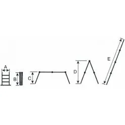 Varan Motors - DLM104 Echelle, Escabeau, Echafaudage Multi-fonctions En Alu De 4.60m, 16 échelons - Gris -VARAN MOTORS Soldes Magasin 1775576 2