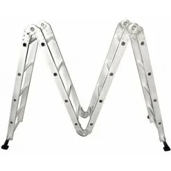 Varan Motors - DLM104 Echelle, Escabeau, Echafaudage Multi-fonctions En Alu De 4.60m, 16 échelons - Gris -VARAN MOTORS Soldes Magasin 1775576 5