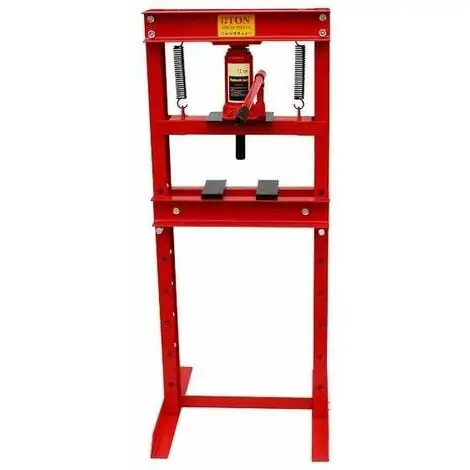 Varan Motors - VT05041C Presse D'atelier Hydraulique, 12 Tonnes Avec Piston - Rouge -VARAN MOTORS Soldes Magasin 183004 1