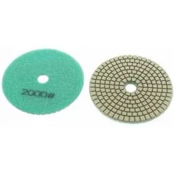 Varan Motors - NEWGP-01-8 10pcs Pads Diamant 100mm Grain 2000 Pour Polissage à L'eau, Polisseuse à L'eau - Vert -VARAN MOTORS Soldes Magasin 21246341 2