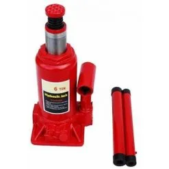 Varan Motors - NEBJ-03 Cric Hydraulique Bouteille 6 Tonnes 355mm - Rouge