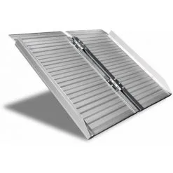 Varan Motors - SR607-2 Rampes De Fauteuil Roulant Rampes Pliables De Chargement 61cm De Long, Max 272KG - Gris