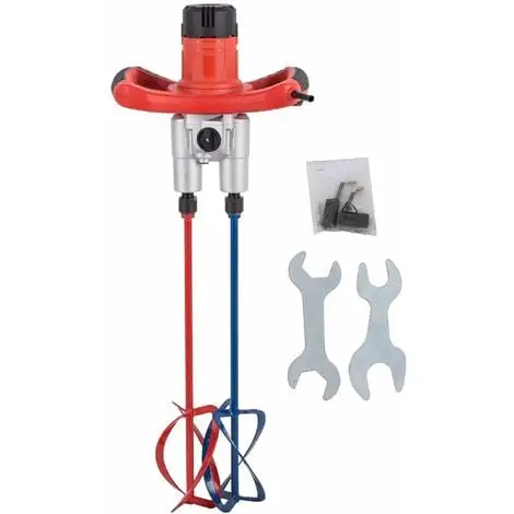 Varan Motors - JHS-120E Mélangeur Malaxeur 1300W 230V à Double Fouets Et LED Pour L'enduit, Le Ciment, Le Mortier, La Colle De Carreaux, Le Crépis... - Vert 1 Varan Motors - JHS-120E Mélangeur Malaxeur 1300W 230V à Double Fouets Et LED Pour L'enduit, Le Ciment, Le Mortier, La Colle De Carreaux, Le Crépis... - Vert