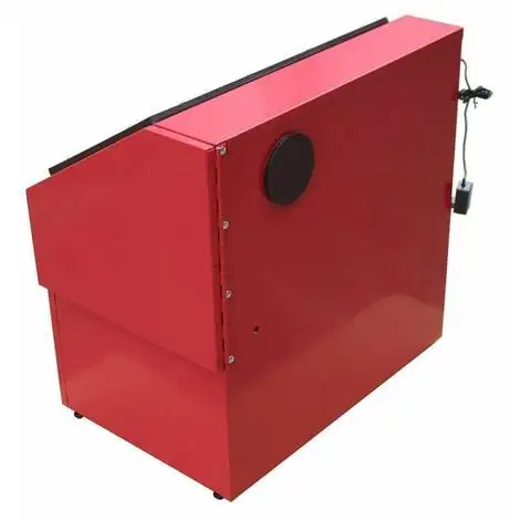 Varan Motors - NESB-24 Cabine De Sablage, Microbilleuse, Sableuse à Manchons 110 Litres Avec éclairage Et Accessoires - Rouge 2 Varan Motors - NESB-24 Cabine De Sablage, Microbilleuse, Sableuse à Manchons 110 Litres Avec éclairage Et Accessoires - Rouge – Image 2
