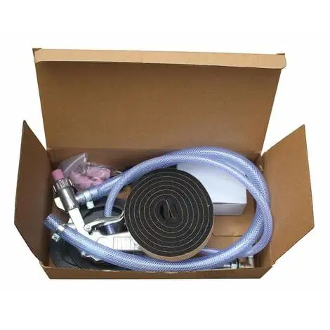 Varan Motors - NESB-24 Cabine De Sablage, Microbilleuse, Sableuse à Manchons 110 Litres Avec éclairage Et Accessoires - Rouge 5 Varan Motors - NESB-24 Cabine De Sablage, Microbilleuse, Sableuse à Manchons 110 Litres Avec éclairage Et Accessoires - Rouge – Image 5