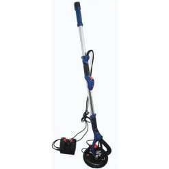 Varan Motors - M40-DWS-01 Ponceuse à Bras Girafe Sans Fils, Sur Batterie 40V 4Ah Avec Rallonge Pour Plâtre Et Plaque De Plâtre - Bleu