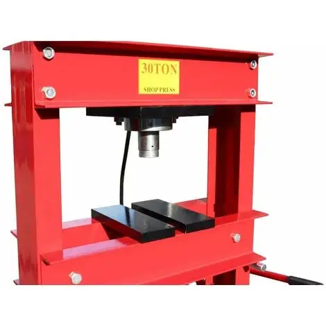Varan Motors - NESPG-30-2 Presse D'atelier Hydraulique 30 Tonnes Avec Manomètre - Rouge 3 Varan Motors - NESPG-30-2 Presse D'atelier Hydraulique 30 Tonnes Avec Manomètre - Rouge – Image 3