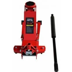 Varan Motors - NEUFJ-03 Cric Hydraulique Roulant Extra Plat 3 Tonnes 75-505mm - Rouge -VARAN MOTORS Soldes Magasin 2570835 3