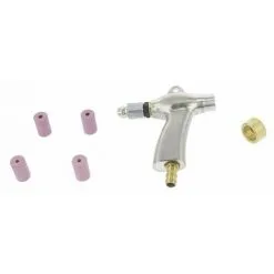 Varan Motors - NESBG-12 Pistolet De Sablage Pour Cabine à Commande Au Pied + 4 Buses 6 Et 7mm - Gris