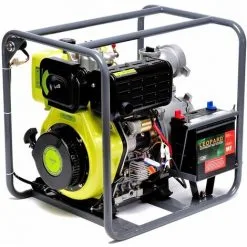 Varan Motors - 92707 Pompe à Eau Diesel Motopompe 4'' 418cc 10CV, Dém. Electrique, 96m³/h, 31m Max - Vert -VARAN MOTORS Soldes Magasin 3905526 4