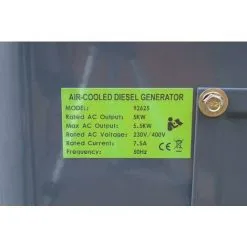 Varan Motors - 92625 Générateur électrique Diesel Insonorisé Type Panda Groupe électrogène 400V+230V 6.25kVa - Vert -VARAN MOTORS Soldes Magasin 3905528 5