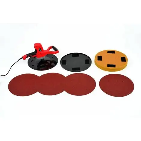 Varan Motors - DMJ-700F-5 Ponceuse Orbitale Pour Enduits Ext. Et Int. 710w Avec Disques De 370mm - Rouge -VARAN MOTORS Soldes Magasin 7803513 1