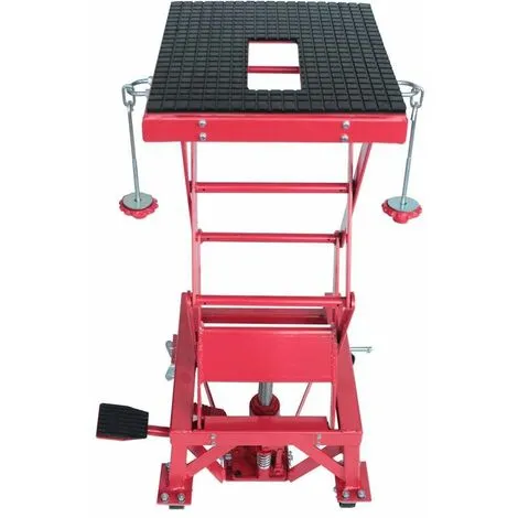 Varan Motors - NEMLT-18 Pont élévateur 135kg, Plateforme élévatrice, Béquille D'atelier Pour Moto, Quad, Scooter, Tondeuse - Rouge 2 Varan Motors - NEMLT-18 Pont élévateur 135kg, Plateforme élévatrice, Béquille D'atelier Pour Moto, Quad, Scooter, Tondeuse - Rouge – Image 2