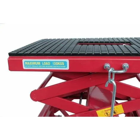 Varan Motors - NEMLT-18 Pont élévateur 135kg, Plateforme élévatrice, Béquille D'atelier Pour Moto, Quad, Scooter, Tondeuse - Rouge 4 Varan Motors - NEMLT-18 Pont élévateur 135kg, Plateforme élévatrice, Béquille D'atelier Pour Moto, Quad, Scooter, Tondeuse - Rouge – Image 4