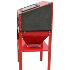 Varan Motors - NESB-16D Cabine De Sablage, Microbilleuse, Sableuse à Manchons Professionnelle 220 Litres Avec Accessoires - Rouge -VARAN MOTORS Soldes Magasin 870370 5