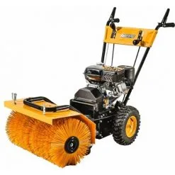 Varan Motors - KCB25 Déneigeuse Balayeuse 3 En 1 Moteur Loncin 196CC Avec Démarreur électrique - Jaune -VARAN MOTORS Soldes Magasin 9331488 4